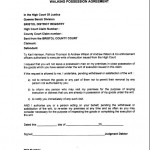 Walking Possession Agreement